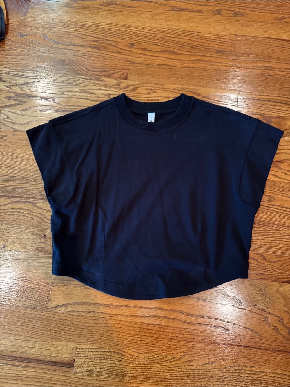 lululemon athletica Black Boxy Crop Tee